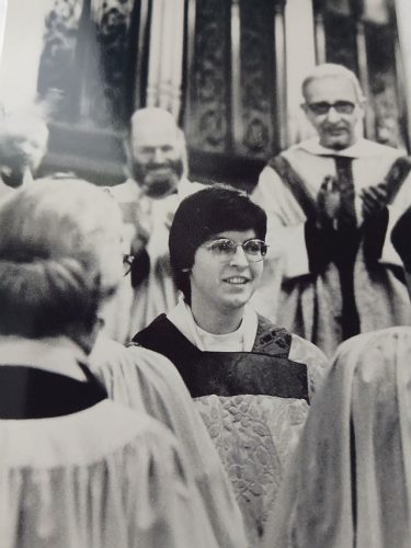 Ellen Barrett, at her priestly ordination