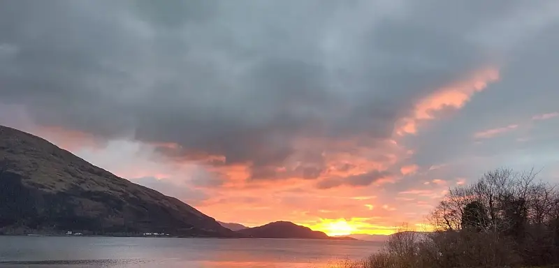 Sunset from Tigh Sgoile 800x600